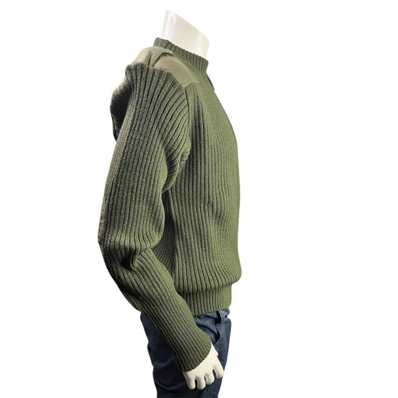 NWT US Military DSCP Sweater Mens 50 Army Green Valor Collection Wool Commando - Picture 3 of 12
